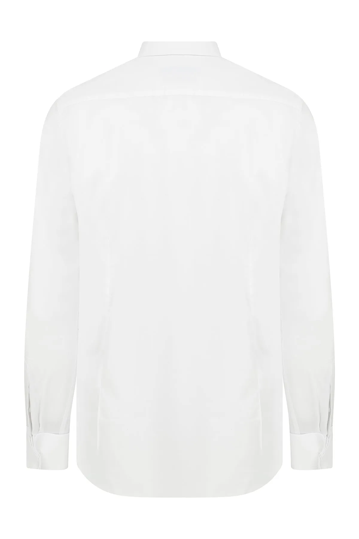 Slim Fit French Cuff Cotton White Dress Shirt