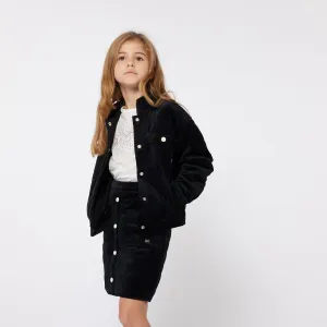 SONIA RYKIEL QUILTED VELOUR SKIRT
