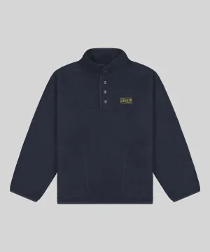 SONNIE - MONTY QUARTER DOME FLEECE - DEEP BLUE
