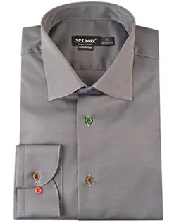St. Croix Men's Button Down Shirt in Onyx