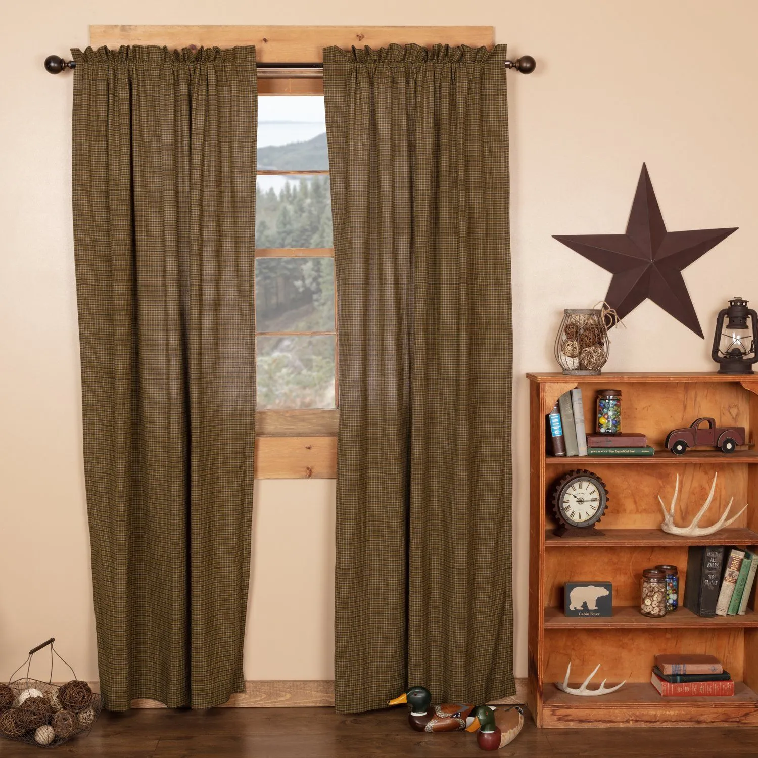Tea Cabin Lined Panel Curtains 84"