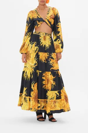 TIERED MAXI SKIRT MAKE ME YOUR MASTERPIECE