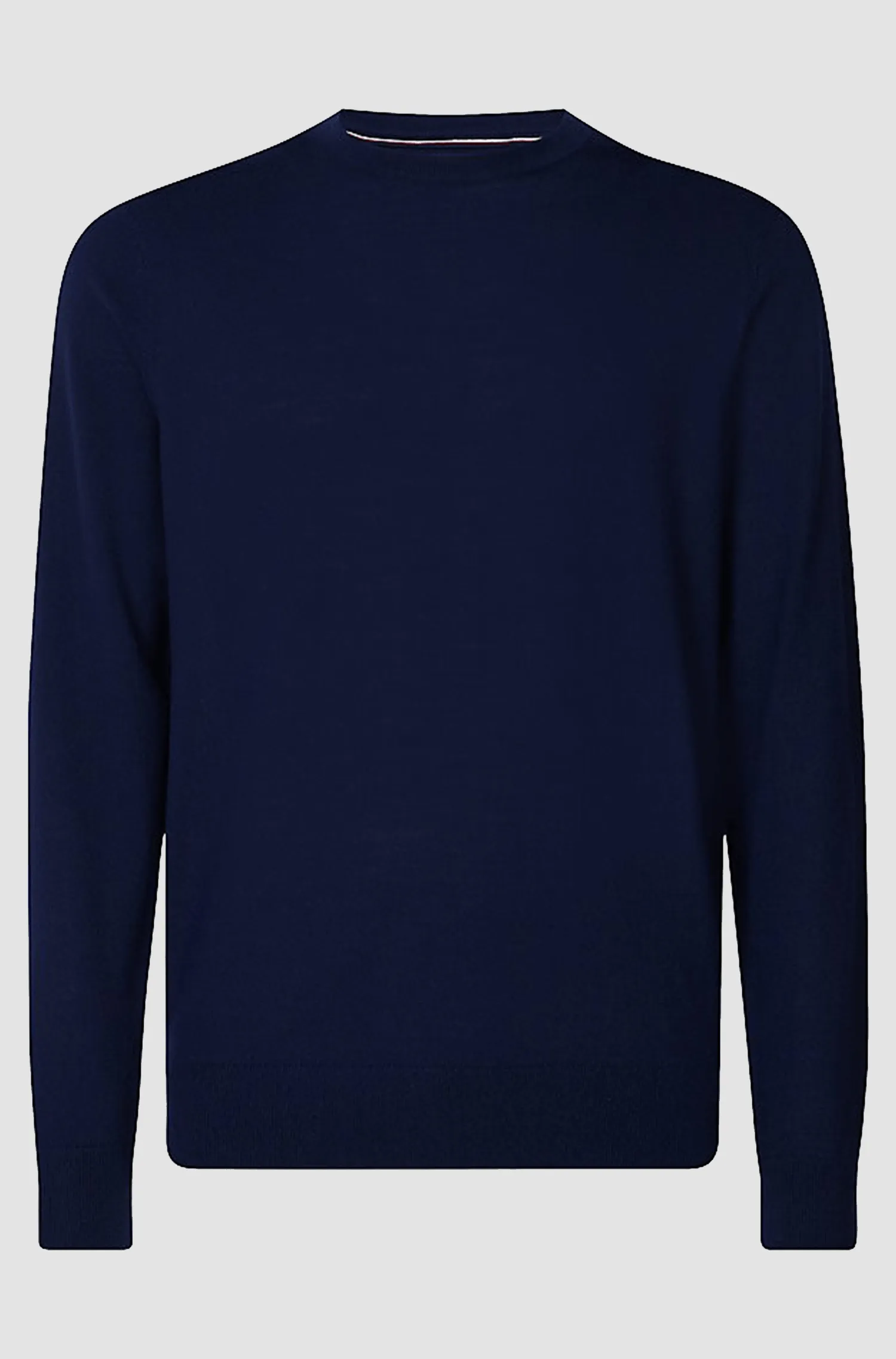 Tommy Hilfiger classic fit luxury wool crew neck jumper in navy