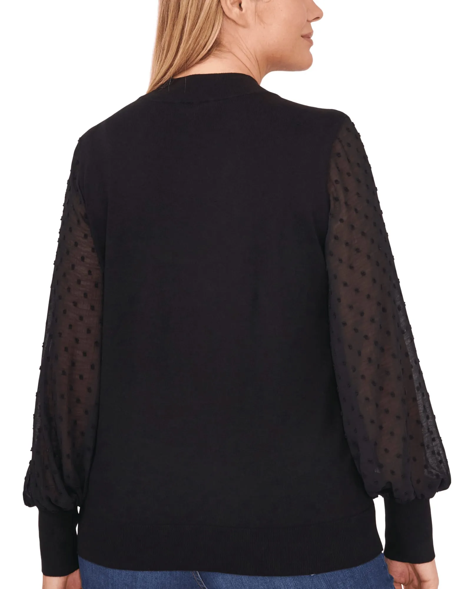 Tori Mock Neck Sweater | RICH BLACK
