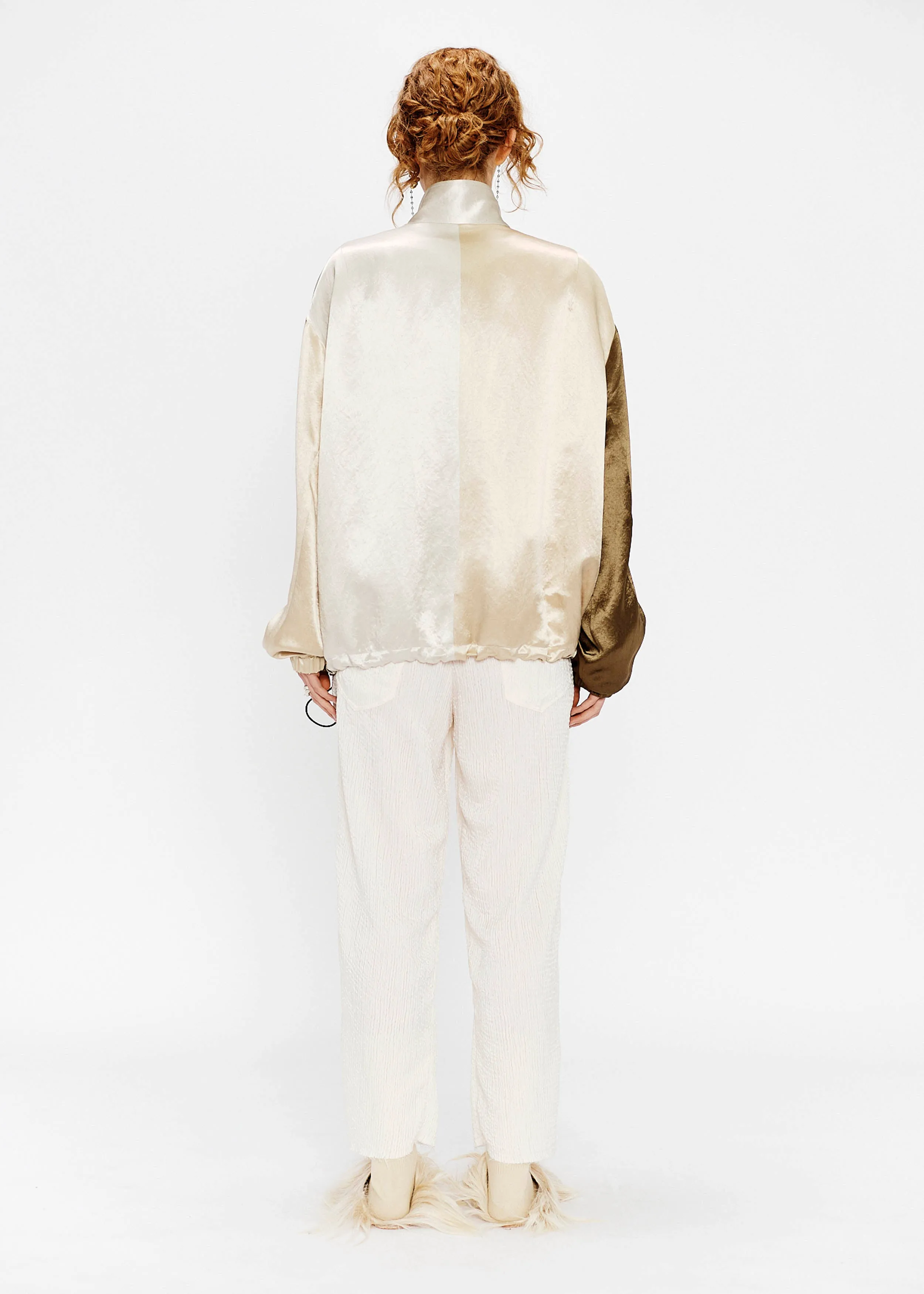 Track Jacket - Satin Drape (Vanilla)