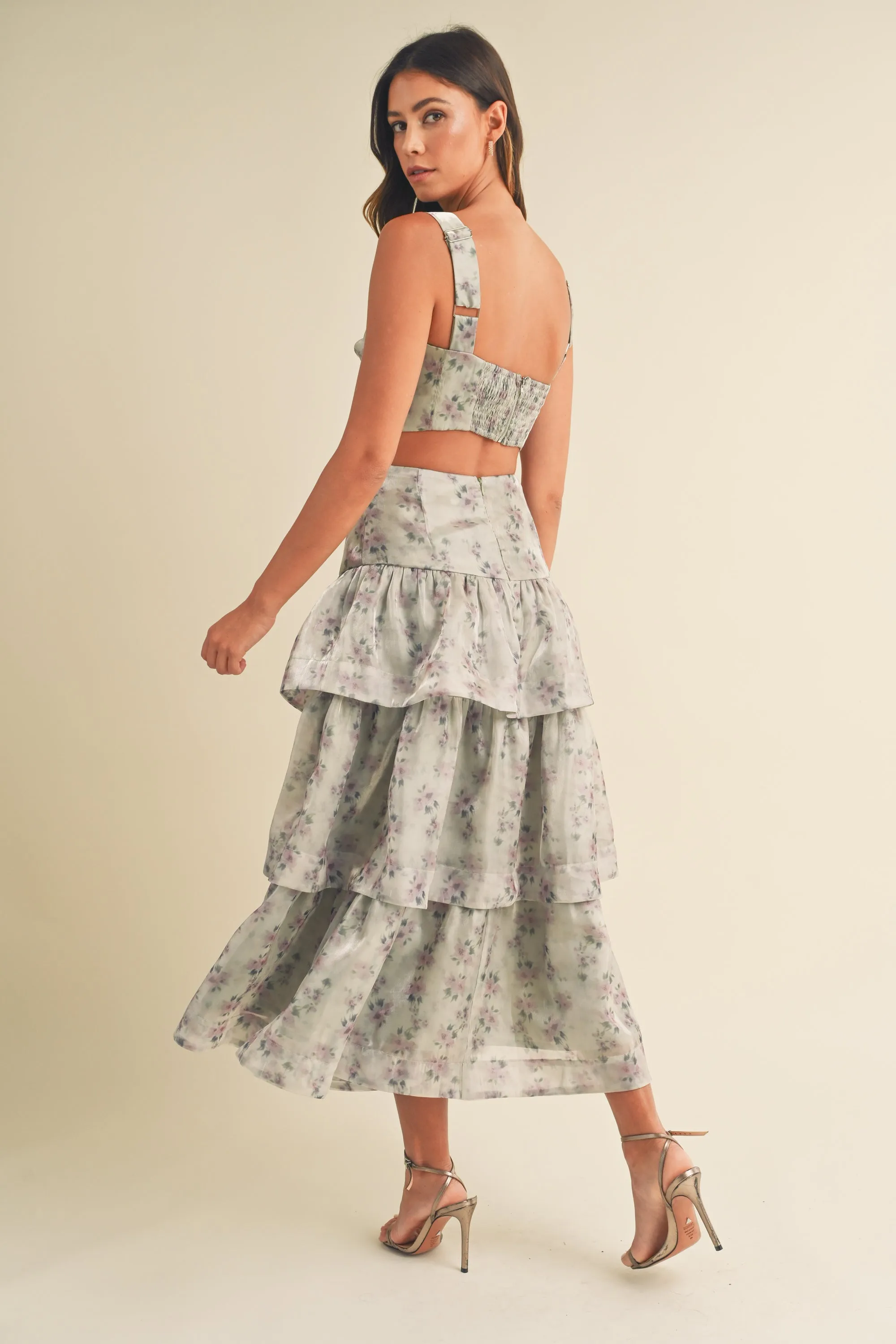 TRIANA FLORAL ORGANZA SET