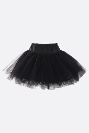 tulle and satin mini skirt