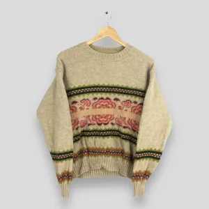 United Colors Of Benetton Multicolor Knit Crewneck Small