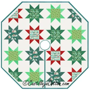 Variable Star Village Tree Skirt Pattern CJC-54053 - Paper Pattern