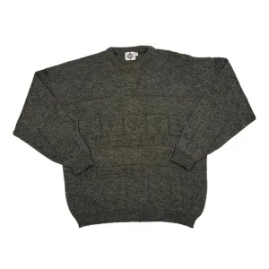 Vintage 90’s 1880 CLUB Patterned Acrylic Wool Knit Crewneck Sweater Jumper