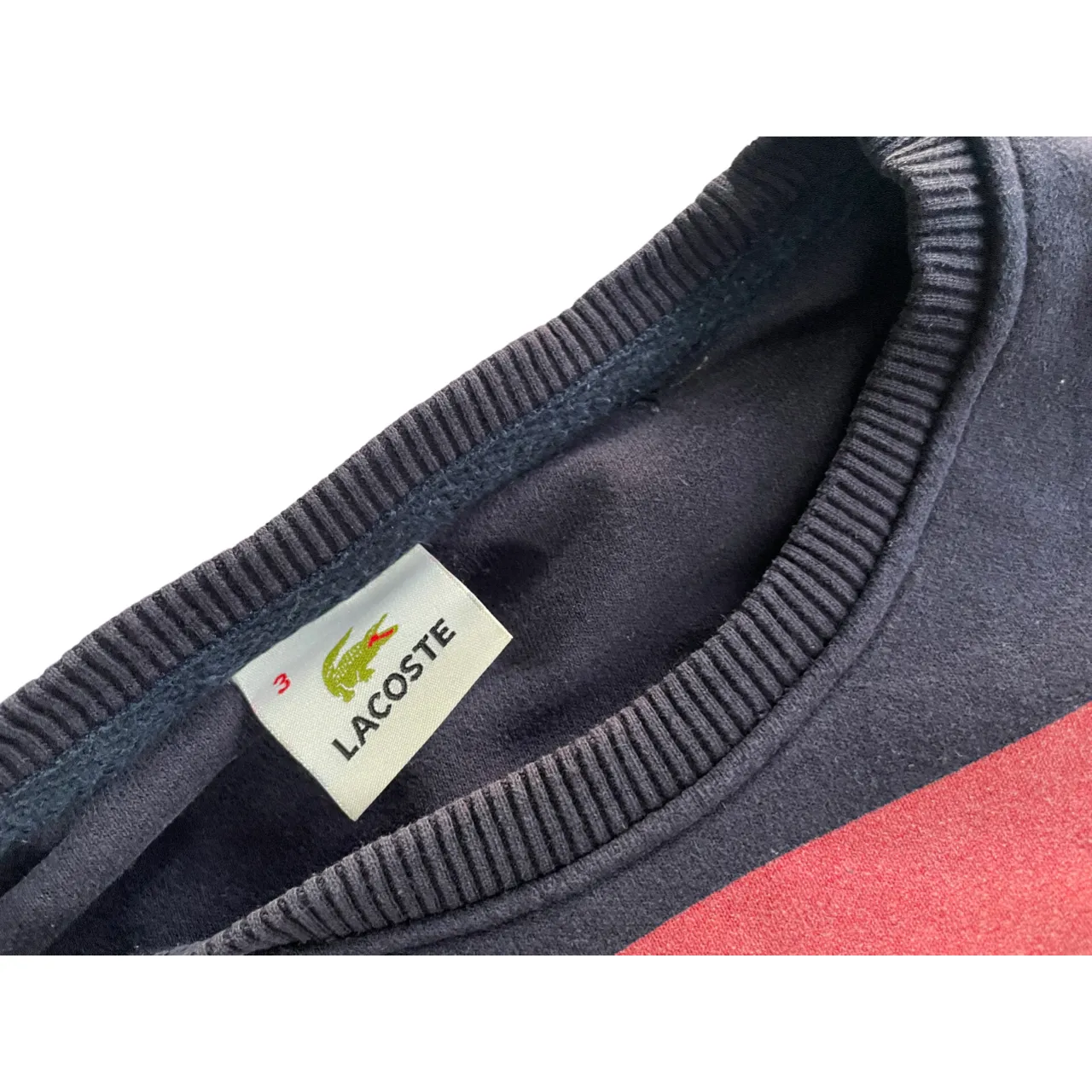 Vintage  small monogram Lacoste Cotton Jumpers & Cardigans for Men jumper-blue L25  W  19 SKU 5143