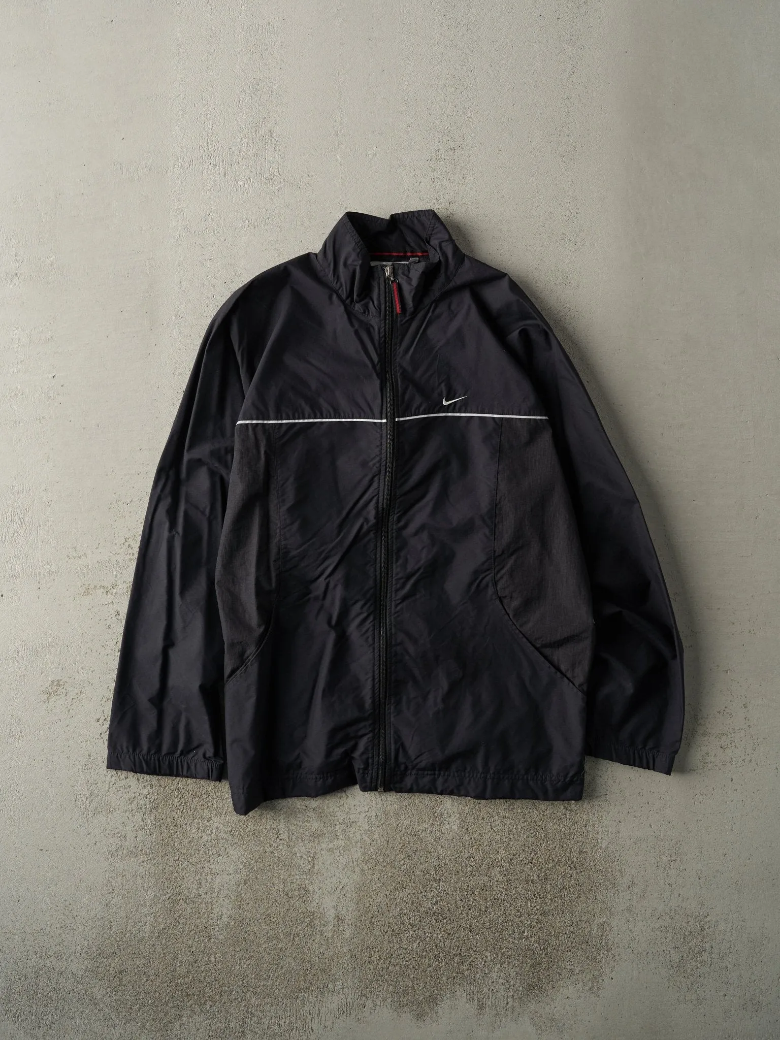 Vintage Y2K Black Nike Track Jacket (M)