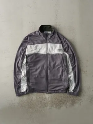 Vintage Y2K Grey & Green Reebok Track Jacket (M/L)