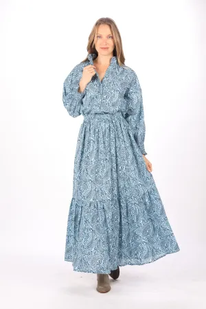 Willow Skirt. Blue Paisley