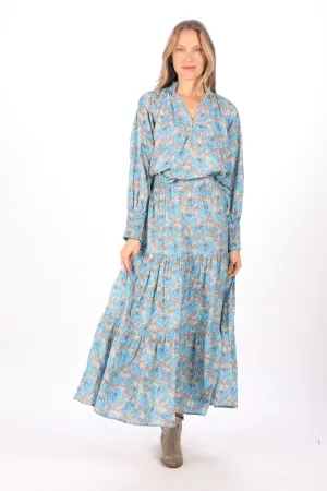 Willow Skirt. Opal Blue