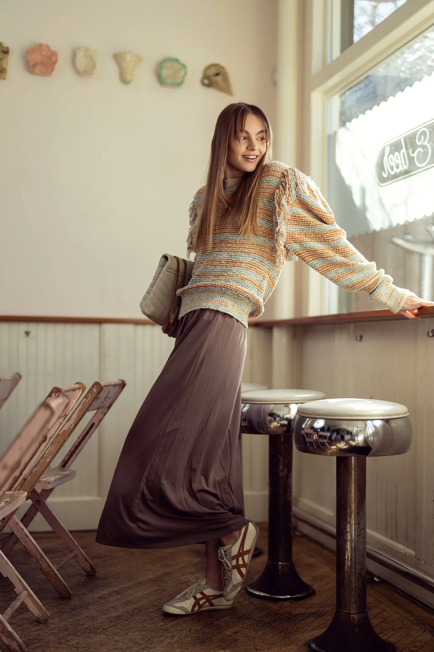 Woman's Wave Maxi Skirt (ladies-swm)