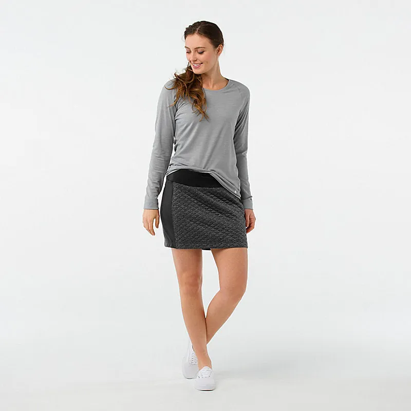 Women's Diamond Peak Quilted Skirt (A52- Black Heather)