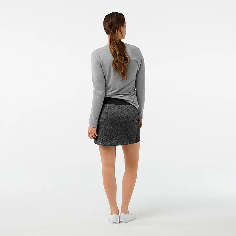 Women's Diamond Peak Quilted Skirt (A52- Black Heather)